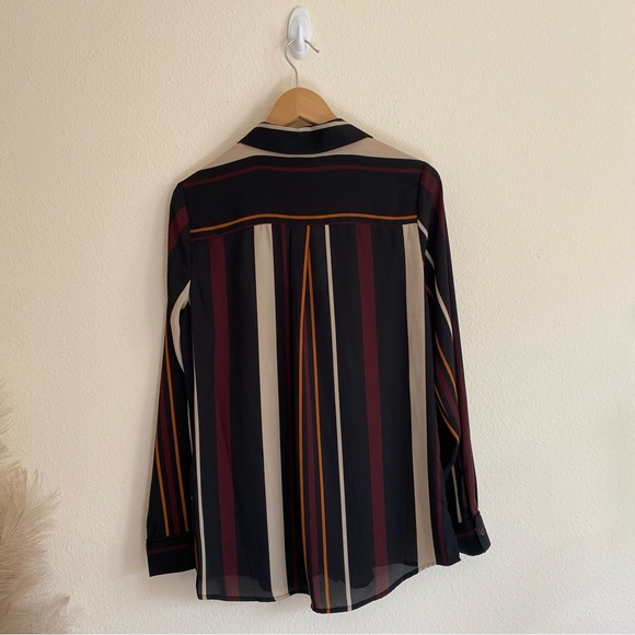 ✨Who What Wear✨ Stripe Button Down Shirt Size M NWT - Picture 9 of 11